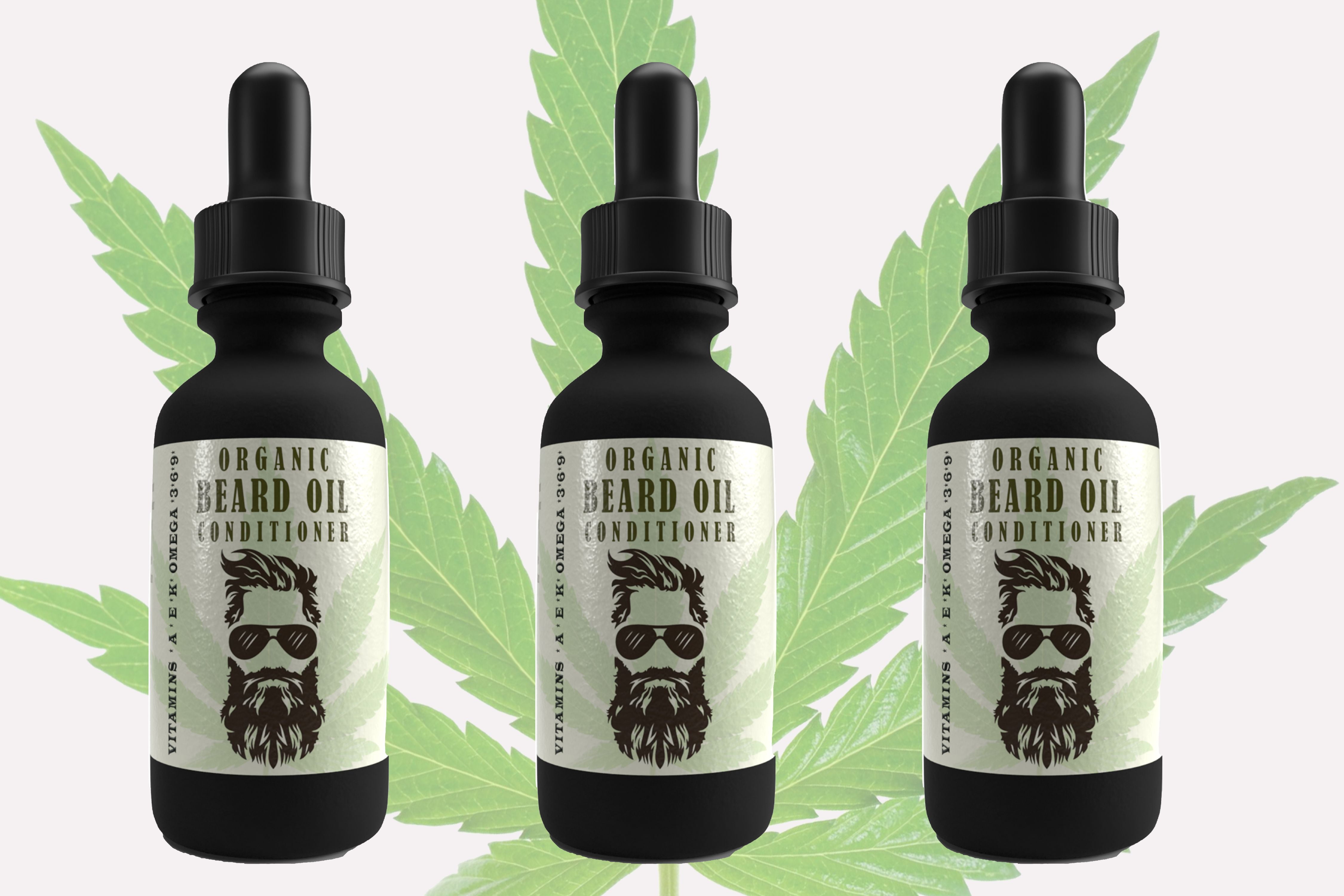 Organic Hemp Beard Oil & Leave in Conditioner Fragrance Free, 100 Pure