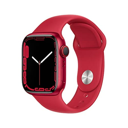 Apple Watch Series 7 GPS + Cellular, 41mm (Product) RED Aluminum Case with (Product) RED Sport Band - Regular(New-Open-Box)