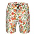 thumbnail image 3 of Wukai Fruits Peach2 Print Beach Trunks with Compression Liner Swimsuit Quick Dry Beach Sports Shorts with Pocket-Medium, 3 of 6