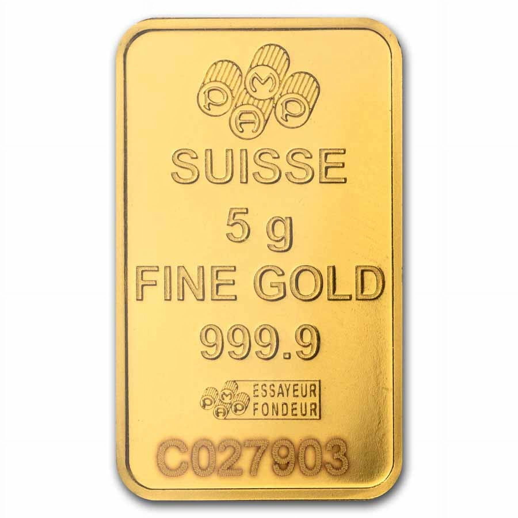 5 gram Gold Bar - PAMP Suisse Rosa (In Assay)