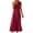 Wine, variant on Cotton Linen Maxi Dresses for Women Sleeveless Loose Beach Shirt Dress Summer Casual Lapel V Neck Button Tank Dresses Wine S