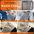 thumbnail image 4 of Heating Pad for Back,  Electric Wrap Around Heating Pad for Period Cramps Lower Back Neck, Machine Washable Heat Pad with LCD Controller, 9 Heating Levels, 4 Gears Timing,12"x50", 4 of 8