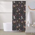 thumbnail image 6 of Shower Curtain, French Bulldogs Waterproof Fabric Plastic Shower Curtain, Drying Fast Bathroom Curtain with 9 Buttonholes, Ruffle Shower Curtain 60x72in, 6 of 8