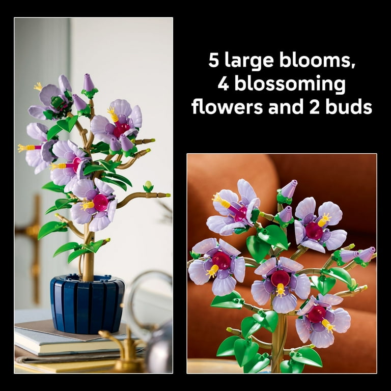 LEGO Botanicals Hibiscus Flower Building Set - Artificial Plant