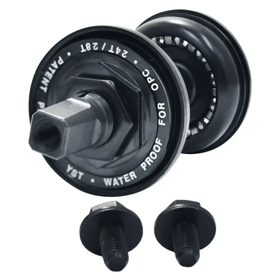 YST BMX Wernch Type Water Proof System 127mm Square Taper Spindle BB , Black # YT3055