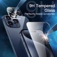 thumbnail image 5 of JETech 5 in 1 Matte Case for iPhone 15 Pro Max 6.7-Inch with 2-Pack Each Tempered Glass Screen Protector and Camera Lens Protector, Translucent Back Shockproof Phone Cover (Blue), 5 of 7