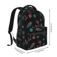 thumbnail image 2 of Balery Colorful Insect Mochila Escolar Impresa, Mochila Ligera para Viajes Casual, Mochila Duradera y Cómoda Multifuncional, Mochila para Laptop-One Size, 2 of 5