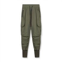 SWSMCLT Men's Athletic Jogging Harem Hiking Sweatpants Waterproof Pants Drawstring Jogger Casual Pants Army Green X-Large