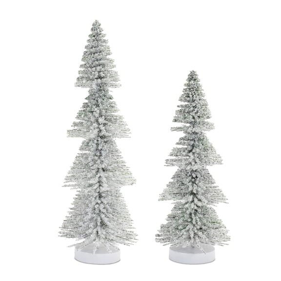 Melrose International Tree (Set of 2) 8"H, 10"H PVC