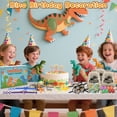 thumbnail image 6 of Dinosaur Party Favors for Kids, 64 Pcs Dino Gifts with Hatchable Eggs, Skeleton Models & Mini Dinosaurs, Magnifying Glass, Wristbands & 3D Stickers, Birthday Party Supplies for Boys Girls, 6 of 7