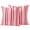 Pink Red, variant on Red Pink Stripe Outdoor Pillow Covers 24x24 Set of 2,Waterproof Patio Throw Pillowcase Protectors,Geometric White Vertical Striped Decorative Pillow Shams Cushion Covers for Seat Bed Couch Sofa
