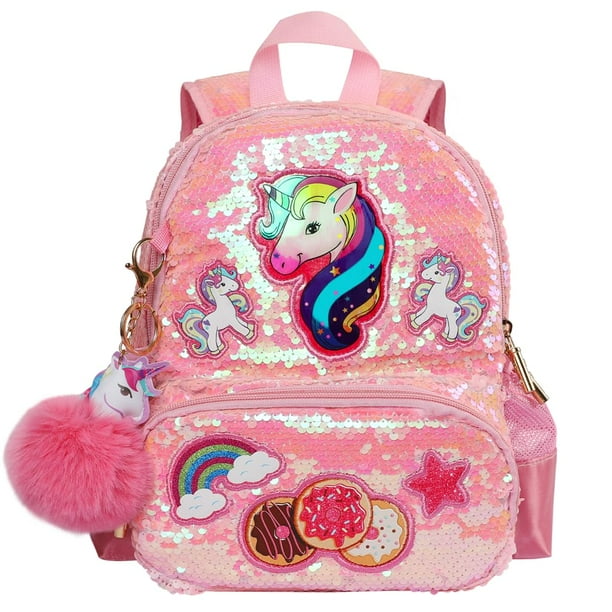 Mochila LSSAGOON con lentejuelas de unicornio para ninas escuela 11 pulgadas Bodega Aurrera en linea