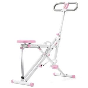 Sunny Health & Fitness Smart Squat Assist Exerciser, Pink