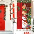 thumbnail image 6 of ChicYu 35.4 X 70.8 Inch Christmas Door Cover Santa Door Banners Holiday Party Decoration Door Hanging Decoration for Covering Doors or Hanging as Decor, 6 of 7