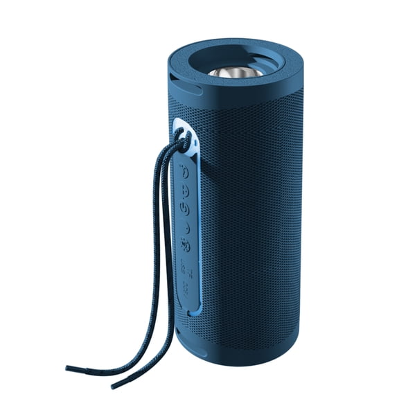Supersonic Portable Bluetooth Speaker with LED Flashlight and Speakerphone, SC-2340BT, Blue