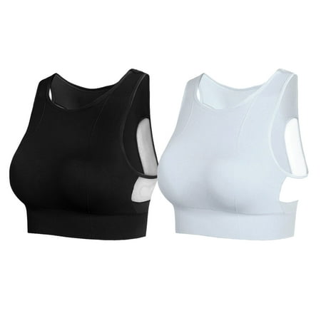 

Women s Built Up Tank Style Sports Bra Comfort Wirefree Bra Pack of 2