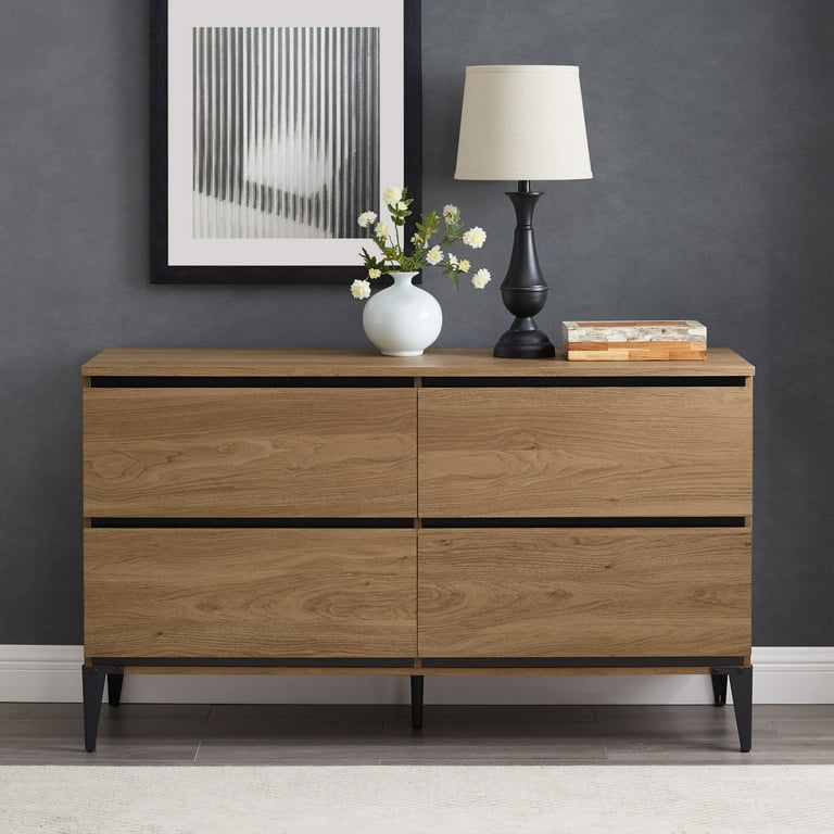 River Street Designs Milton Four Drawer Dresser English Oak