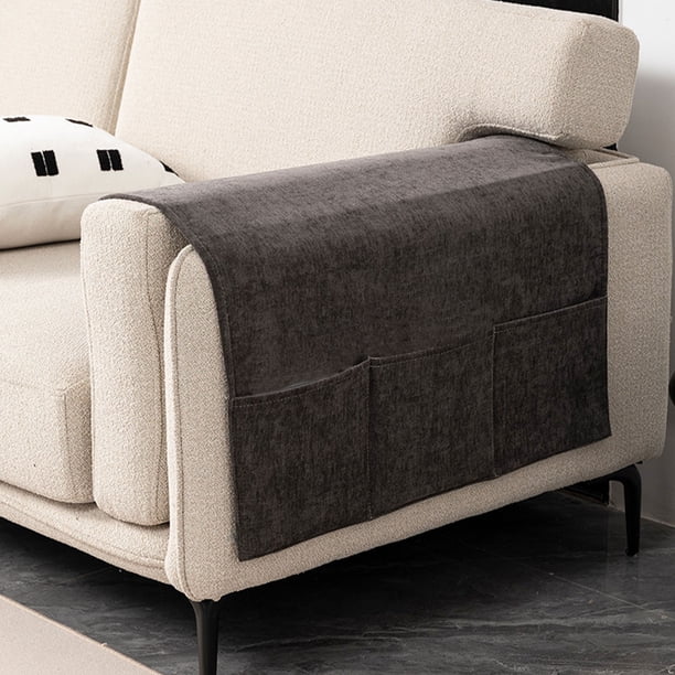 Organizador de sillón de tela Advancent con bolsillos laterales gris 60*110CM