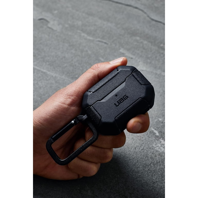 Spigen Urban Fit Case For AirPods Pro (2019) - Premium Fabric Cover With Carabiner Clip, Black