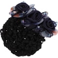 thumbnail image 3 of Moño para mujer con flor, redecilla para el pelo, accesorio para azafata., 3 of 5