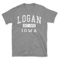 thumbnail image 1 of Logan Iowa Classic Established Men's Cotton T-Shirt, 1 of 1