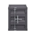 thumbnail image 2 of Industrial Style Metal Cargo End Table with Openable Door, Gray- Saltoro Sherpi, 2 of 5