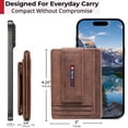 thumbnail image 5 of Alpine Swiss Mens RFID Safe Magnetic Money Clip Wallet Slim Front Pocket Wallet, 5 of 7