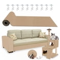 thumbnail image 1 of Protector de muebles contra arañazos de gato, almohadilla adhesiva disuasoria de arañazos de gato de 78,7 x 15,8 pulgadas para muebles, protector de sofá para gatos trepadores de bricolaje, 1 of 6
