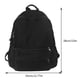 thumbnail image 4 of Mochila de lona Cómoda bolsa de viaje para estudiante de hombro sólido (negro) DQrwqpou Para Estrenar, 4 of 4