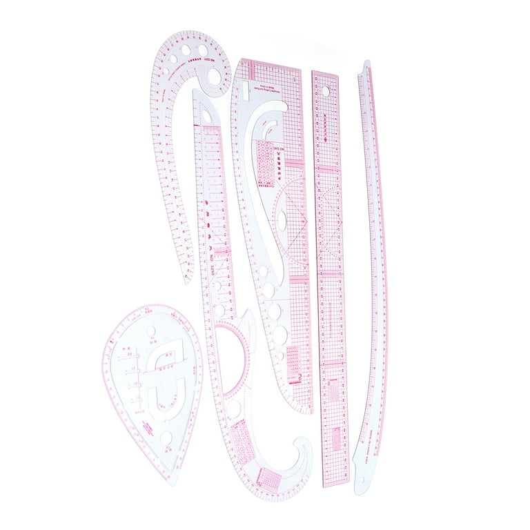 7pcs Sewing Ruler Set - French Curve Pattern Making Ruler Kit for Beginners  Tailors Designers - Essential Curve Ruler Accessories - Perfect Sewing