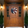 thumbnail image 4 of 18.9" Patriotic Wreath for Front Door - Red White and Blue 4th of July Wreath with Stars, Independence Day Decor, American Flag Themed Door Hanger, Durable Outdoor/Indoor Decor, 4 of 8
