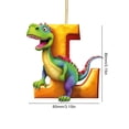 thumbnail image 3 of Adorno Acrílico Con Forma Letra L Dinosaurio para Navidad Coche Plano 2D, 3 of 3