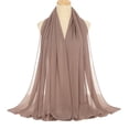 thumbnail image 1 of Qarigey Bufanda de gasa versátil en hermosos colores para mujer, mantón Hijab de gasa, materiales cómodos Sombreros rosa desnudo, 1 of 6