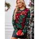 thumbnail image 1 of Suéter de Navidad para mujer, jersey de manga larga con cuello redondo para mujer, suéteres de Festival, Jersey de punto para otoño e invierno 2024, 1 of 5