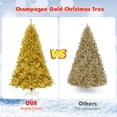 thumbnail image 5 of Árbol de Navidad Goplus de 2,3 m con 1258 puntas de rama, color champán dorado, 5 of 5