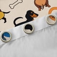 thumbnail image 4 of Manfei Boys Girls Dachshund Dog Blackout Curtains Set of 2 (52x84 Each),Kawaii Animal Window Curtains,Cartoon Pet Curtains and Drapes,Ultra Soft Home Decor, 4 of 6