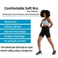 thumbnail image 2 of Wear Sierra Juniors' & Women's Spaghetti Strap Racerback Padded Sports Bra Top, White, S/M, 2 of 5