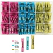 200pcs Heat Shrink Butt Wire Splice Connectors Seal Crimp Terminals USA