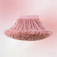 thumbnail image 4 of Xdegoge Soft Tulle Skirt for Girls, Full Tiered Ruffles, High Elastic Waist, Lightweight Fabric, Great for Daily Wear and Active, 4 of 5