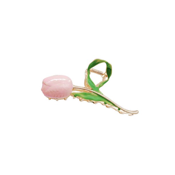 1Garras de Pelo de tulipán de Colores,Elegantes Pinzas Grandes Antideslizantes para el Cabello con Flores, Pinzas de Metal con Flores, Pinzas para el Cabello de XianweiShao 8390615133739