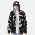 thumbnail image 3 of Fotbe Magician Hat Skull Men's Women's UPF 50+ Sun Protection Jacket Hooded Cooling Shirt with Pockets Hiking Outdoor Performance-X-Large, 3 of 8