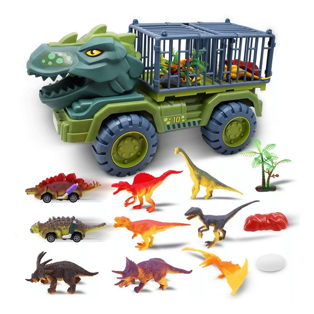 Juguete De Vehículo Transportador De Dinosaurio Para Niños Malubero Juguete De Vehículo Transportador De Dinosaurio