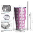 thumbnail image 6 of 30oz Cute Cartoon Poodle Dogs Tumblers Stainless Steel Tumbler with Lid and Straw,Vacuum Insulated Double Wall Travel Tumbler Cups Mug with Cleaning Brush for Coffee,Tea, 6 of 7
