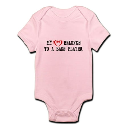 

CafePress - My Heart Belongs To A Bass Player Body Suit - Baby Light Bodysuit