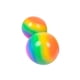 thumbnail image 1 of De Juguete Para Aliviar El Estrés, Pelota Para Apretar Arcoíris, Pelota Sensorial Suave Antiestrés, Juguete Para La Ansiedad Para Niños, Adultos, Escuela, Oficina, Portátil 2 Piezas Cateissary FN002884-00, 1 of 6