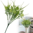 thumbnail image 2 of Outdoor Fake Plants UV Resistant Artificial Tall Grass Plants Faux Tropical Flowers Bushes Fall Winter Summer Planters Yard Patio Front Porch Décor Plastic Greenery Shrubs Decoration, 1 Pcs, 13.78", 2 of 9