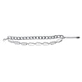 thumbnail image 2 of BERRICLE Imitation Pearl Fashion Curb Chain Bracelet for Women 7 inch, Rhodium Plated, 2 of 6