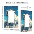 thumbnail image 3 of Fotbe Starry Sky Cloud Bulldog Print Duplex Receptacle Wall Plate, 1-Gang 5.0" x3.0" Wall Outlet Covers, Dual Outlet Faceplates Covers, Color-matched Screws Included-Style U, 3 of 6