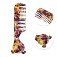 thumbnail image 2 of Unique Bargains 1 Pc Cute Cartoon Anti-Static Handle Hair Comb Assorted Color Acetate Sheet, 2 of 5