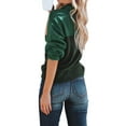 thumbnail image 6 of hirigin Women Sweater, Long Sleeve Turtleneck Contrast Color Knit Pullover for Casual Daily, 6 of 9